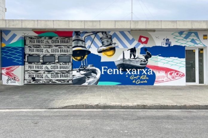 Fert.one mural sant feliu de guíxols pescadors