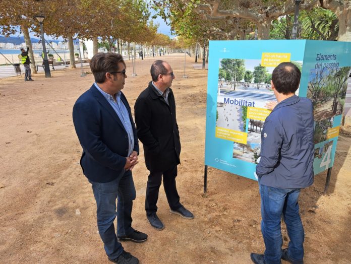 Passeig del mar de Palamós obres inici