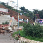 Els Bombers treballen a Begur pel despreniment d’un mur de contenció Begur despreniment bombers