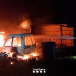 Un incendi en una barraca de Forallac afecta un cotxe que es trobava a l’exterior