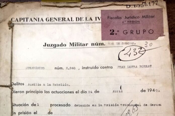 privat:-l’arxiu-de-torroella-incorpora-els-expedients-dels-judicis-sumarissims-del-franquisme
