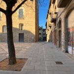 La Bisbal enllesteix les obres del carrer del Bisbe i alineació nord de la plaça del Castell de la Bisbal obres bisbal plaça del castell