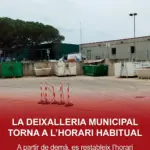 privat:-es-restableix-l’horari-habitual-de-la-deixalleria-municipal