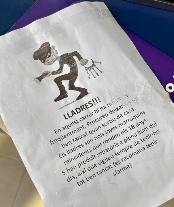 Cartell racista La Bisbal
