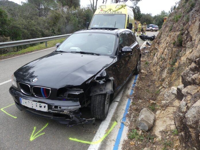accident cotxe conductor home Santa Cristina d'Aro