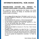 privat:-restriccions-d’acces-del-transit-al-carrer-santa-anna-i-placa-de-l’esglesia