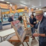 Palamós inicia les activitats artístiques dedicades al Dia Internacional de l’Art pintor dia de l'art palamós