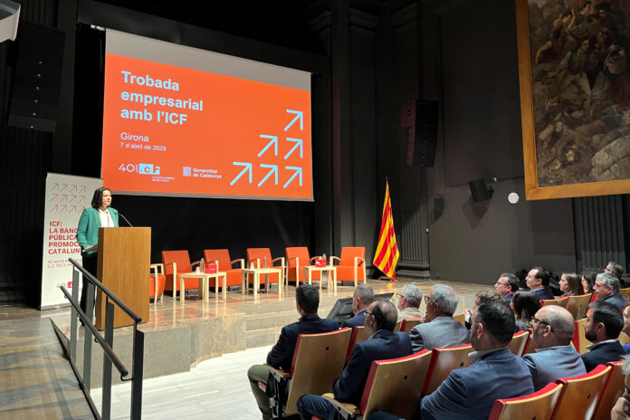 La Trobada Empresarial que l' institut català de finances ha celebrat aquest dilluns a Girona i on ha passat balanç del 2024 Data de publicació: dilluns 07 d’abril del 2025, 17:26 Localització: Girona Autor: Cedida per l'ICF