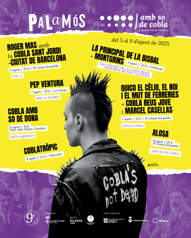 Cartell de l'edició d'enguany del Festival Amb So de Cobla