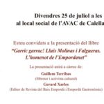 privat:-presentacio-del-llibre-“garric-garrac!-lluis-molinas-i-falgueras.-l’homenot-de-l’empordanet”-a-calella-de-palafrugell