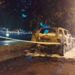 S’incendia un cotxe durant aquesta matinada al passeig Muriel Casals de la Bisbal incendi cotxe bisbal