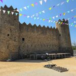 Preparatius als jardins del castell de Calonge per al F’Estiu 2025.