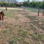 privat:-el-consell-municipal-d’infants-installa-un-circuit-d’agility-per-a-gossos-als-jardins-de-santa-clara-de-torroella
