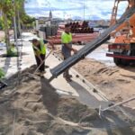 Palamós reprèn les obres de reforma del passeig del Mar obres passeig de palamós