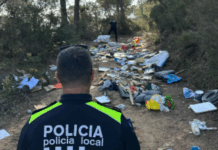 Identifiquen els autors d’un abocament il·legal amb residus tòxics entre Sant Feliu i Santa Cristina d’Aro policia abocament