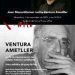 privat:-pals-acull-la-presentacio-de-l’obra-poetica-completa-de-ventura-ametller