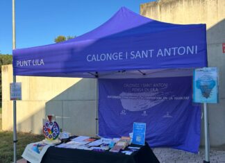 Calonge i Sant Antoni commemora el 25N amb punts lila educatius i itinerants