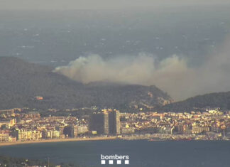 Estabilitzat l’incendi de vegetació declarat a Palamós