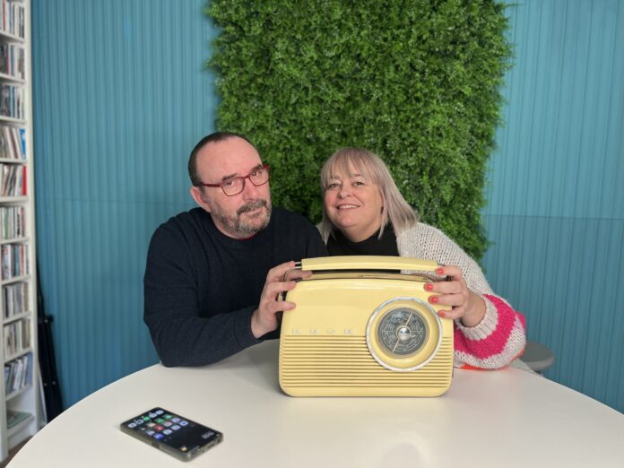 Joan Arenyes i Mariola Dinarès a Taronja Matí de Taronja ràdio Girona Joan Arenyes i Mariola Dinarès a Taronja Matí de Taronja ràdio Girona