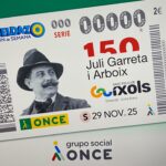 L’ONCE presenta un cupó per commemorar el 150è aniversari del naixement del compositor Juli Garreta Cupó ONCE Juli Garreta Sant Feliu