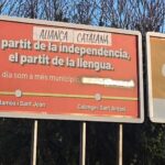privat:-acusen-partidaris-d’alianca-catalana-de-vandalitzar-un-tanca-publicitaria-d’alhora-a-palamos