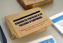 La Tallada d’Empordà vota si està a favor o en contra de la instal·lació de quatre aerogeneradors al municipi