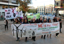 Defensem l’Empordanet rebutja el pla energètic de la Generalitat per l’impacte que tindria al paisatge de la comarca Pancartes de la concentració convocada per Defensem l'Empordanet al davant de la Delegació del Govern de Girona Data de publicació: dilluns 01 de desembre del 2025, 18:11 Localització: Girona Autor: Xavier Pi