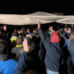 Els pagesos gironins aixequen el tall a l’AP-7 després de cinc dies amb l’autopista bloquejada pagesos tall Pontós ACN