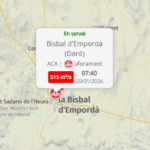 El Daró supera els 500 m³/s a l’altura de la Bisbal d’Empordà i ja supera els registres del temporal Glòria