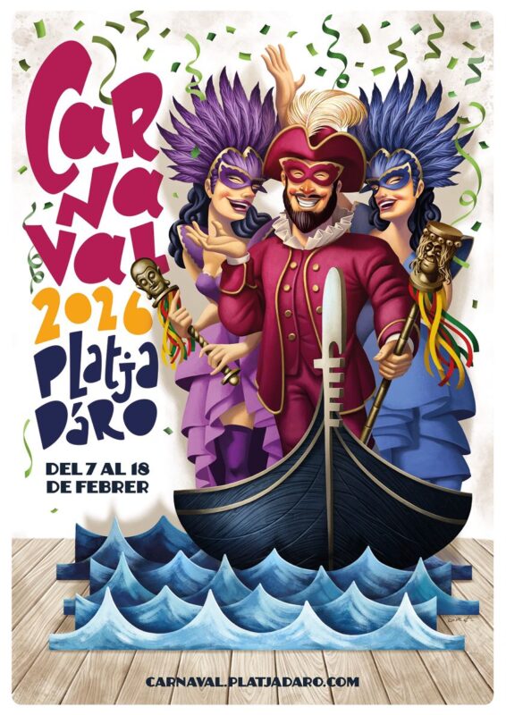 Cartell del Carnaval 2026 a Castell d'Aro, Platja d'Aro i s'Aagaró