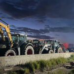 L’AP-7 i la C-16 continuen tallades per reparacions després de les protestes dels pagesos tractors protesta Pontós ACN