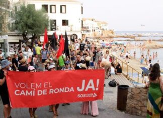 SOS Costa Brava denuncia una sanció per la protesta pacífica al Camí de Ronda de Cap Roig privat:-sos-costa-brava-denuncia-un-expedient-d’interior-per-la-protesta-pacifica-a-cap-roig