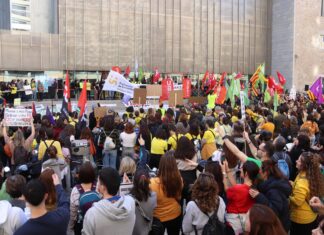 Uns 12.000 docents es manifesten a Girona per exigir més recursos al Departament d’Educació vaga educació docents