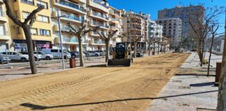 Palamós ultima les obres de reforma del passeig del Mar