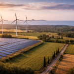 L’Empordà hauria de multiplicar per 20 les energies renovables, segons els plans de la Generalitat Energies renovables a l'Empordà . Imatge generada per Intel·ligència Artificial