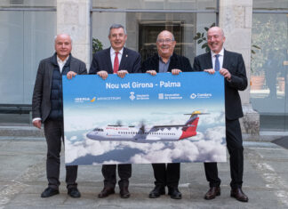 L’aeroport de Girona recupera els vols dins de l’Estat amb una nova ruta cap a Palma