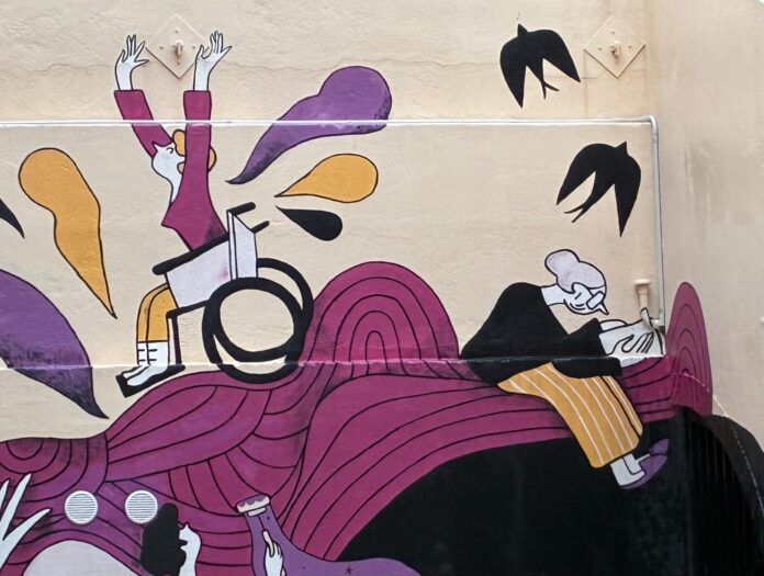 Dia de la Dones dona Mural Escoles Velles de Begur Anna Grimal