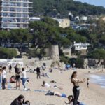 privat:-les-imatges-de-platja-d’aro-durant-la-setmana-santa