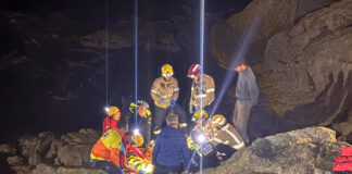 Rescaten una persona a Palamós que havia caigut a les roques de la Fosca Salvament accidentat Palamós