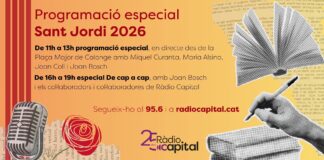 Ràdio Capital celebrarà Sant Jordi amb una programació especial des de Calonge