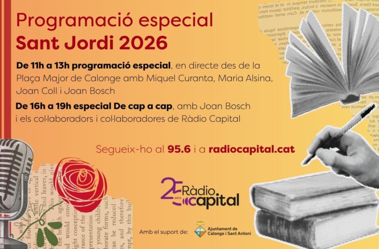 Ràdio Capital celebrarà Sant Jordi amb una programació especial des de Calonge