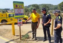 Palamós tanca des d’aquest divendres l’accés de vehicles al camí de cala Estreta fins a final d’estiu tancament accessos palamós