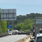 privat:-dos-accidents-gairebe-simultanis-a-la-c-31-a-santa-cristina-d’aro-deixen-un-atropellat-greu-i-un-ferit-lleu
