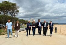 L’Ajuntament i el Govern estatal inauguren el tram sud del Passeig Marítim de Platja d’Aro Inauguració passeig tram sud Platja d'Aro