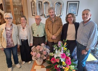 El palamosí Manuel Martínez celebra el seu centenari Palamós centenari Manuel