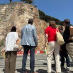 Les obres de la cinglera del turó del port de Sant Feliu acabaran a finals d’estiu Visita Sílvia Paneque port sant feliu de guíxols