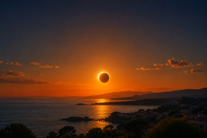 Simulació eclipsi de sol Simulació eclipsi de sol