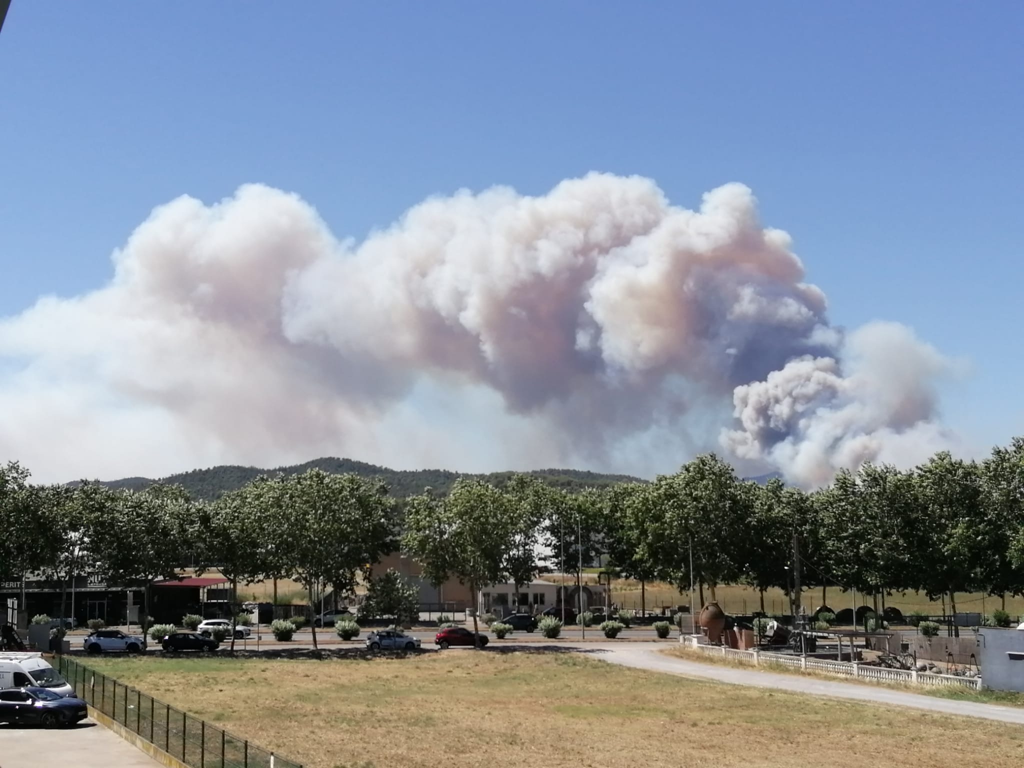Incendi vist des de Vulpellac