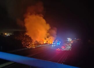 Un incendi al voral de la C-65 a Santa Cristina aquest dijous obliga a tallar la circulació a l’autovia incendi santa cristina