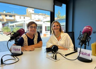 Paqui Badosa i Barbara Hallé: “En una taula també podem col·laborar per una bona causa” Barbara Hallé i Paqui Badosa